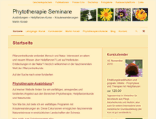 Tablet Screenshot of phytotherapie-seminare.ch